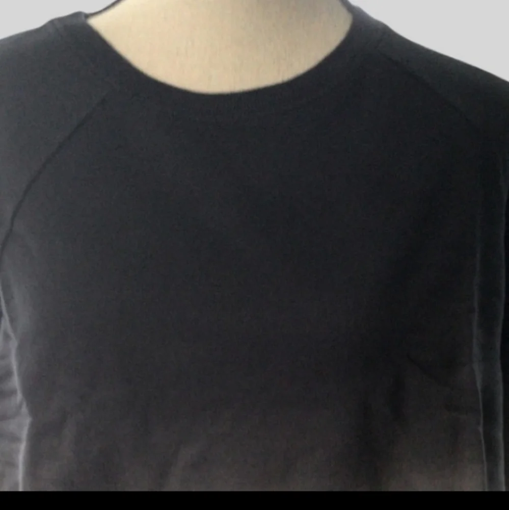 Black French Terry Ombre' Dip Dyed Raglan Sleeve Top various sizes hp🔥🔥🔥 - Picture 12 of 15